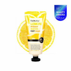 Lozmetics FARM STAY Lemon Intensive Moisture Foot Cream 100ml Farm Stay Creams Dry Foot Care Foot Care Foot Cream Foot Moisturizer Hydrating Formula Intensive Moisture Lemon Scented Cream Lemon Skincare Revitalizing Foot Treatment