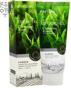 3W Clinic Green Tea Cleansing Foam