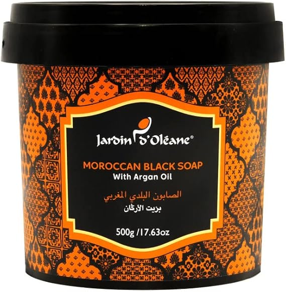 Jardin Flamingo Moroccan Black Soap with Argan oil