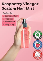 Lozmetics APIEU Raspberry Vinegar Hair Mist APIEU All Hair Types APIEU damaged hair hair hair care Hair Mist hair treatment Raspberry Vinegar Scalp Care Shine