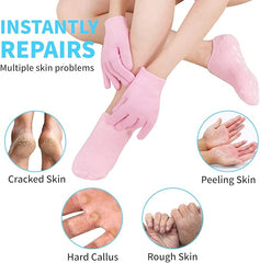 Lozmetics SPA Gel Socks or gloves (Foot) SPA GEL Dry Foot Care Exfoliation Foot Care Foot Cream Foot Moisturizer Hand Care Intensive Moisture Long-lasting Formula Moisture Wicking: Moisturizing Oil-Moisture Balance spa Spa Experience Spa Gel العناية بالقدمين واليدين ترطيب علاج التشققات