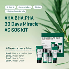 Lozmetics Some By Mi Ac SOS Aha Bha Pha 30 Days kit Some By Mi Acne Acne & Blemish Control Acne Treatment AHA All Skin Types BHA Exfoliating Flawless Skin Intensive Moisture PHA Refreshing Skincare sensitive Skin Sensitive Skin Solutions Skin-Friendly Skincare Skincare Booster skincare kit