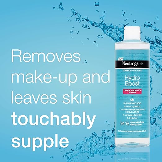 Lozmetics Neutrogena Skin Detox Micellar Hyaluronic acid Water 400ml Neutrogena ALL BRANDS All Skin Types cleaner Cleansers & Face Wash face Face Makeup make up Makeup Makeup Removal Makeup Remover Neutrogena Skincare