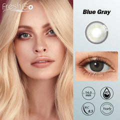 Lozmetics FreshGo HIDROCOR ICY GRAY COLORED CONTACTS FreshGo ACCESSORIES contacts Eye eye lens eye makeup freshGo lens lenses Makeup Accessories