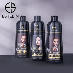 Lozmetics Estelin Collagen & Argan Oil Hair Color Shampoo - Natural Black Estelin estelin hair hair care hair color إستلِن العناية بالشعر تقوية تكييف تلوين الشعر زيت الأرغان شامبو تلوين الشعر كولاجين