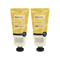 Lozmetics FARM STAY Lemon Intensive Moisture Foot Cream 100ml Farm Stay Creams Dry Foot Care Foot Care Foot Cream Foot Moisturizer Hydrating Formula Intensive Moisture Lemon Scented Cream Lemon Skincare Revitalizing Foot Treatment